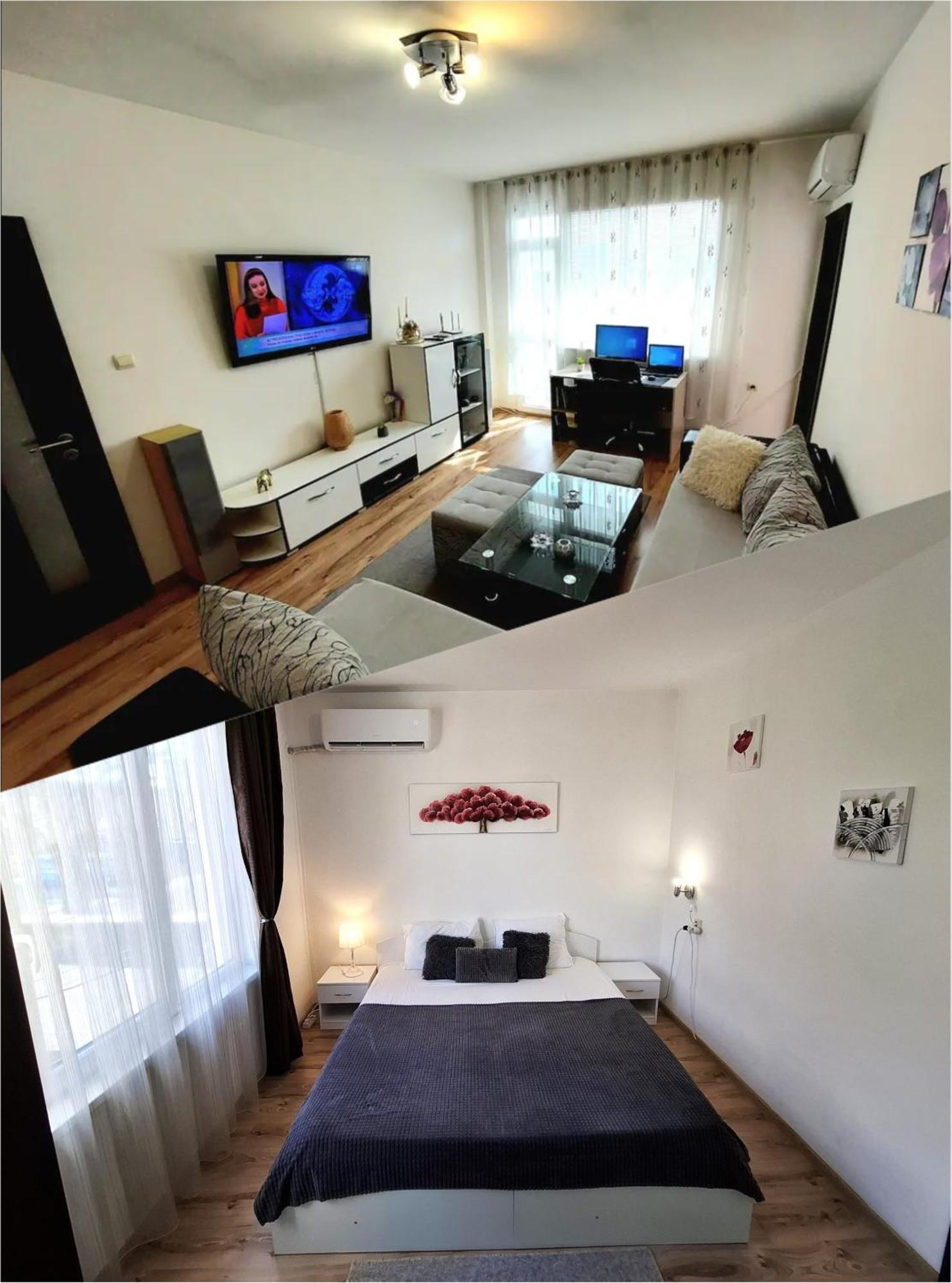 3 Rooms Apartment, Top Center, 1St Floor, Aubg, Free Parking, Pc I5 Ssd, 3 Led Tvs 200 Channels, Wifi, Terrace, Easy-Late Check-In, Stay Before Greece Благоевград Екстериор снимка
