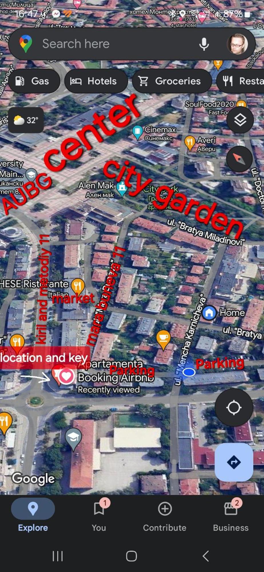 3 Rooms Apartment, Top Center, 1St Floor, Aubg, Free Parking, Pc I5 Ssd, 3 Led Tvs 200 Channels, Wifi, Terrace, Easy-Late Check-In, Stay Before Greece Благоевград Екстериор снимка